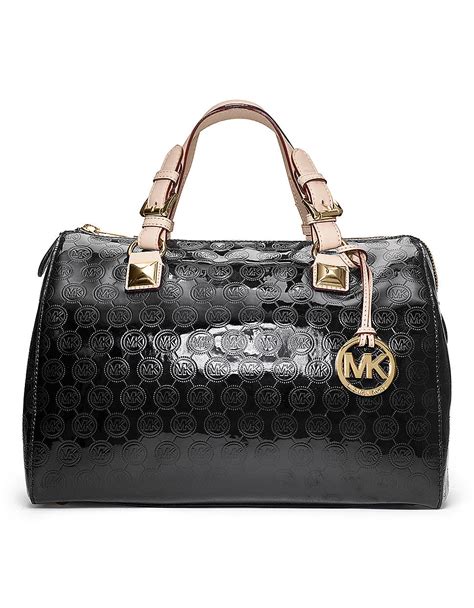 michael kors grayson large black satchel|Michael Kors mercer belted satchel.